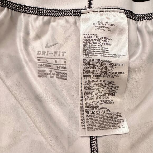 Lot of 2 Girls Leggings Sz L (10-12) Nike Crop All In Motion Full Length Pockets - Picture 5 of 6